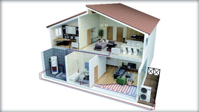 Η αντλία θερμότητας σε περίπτωση κατοικίας, αντλεί θερμότητα από τον ψυχρό εξωτερικό αέρα και την αποδίδει στον εσωτερικό χώρο χρήσης.