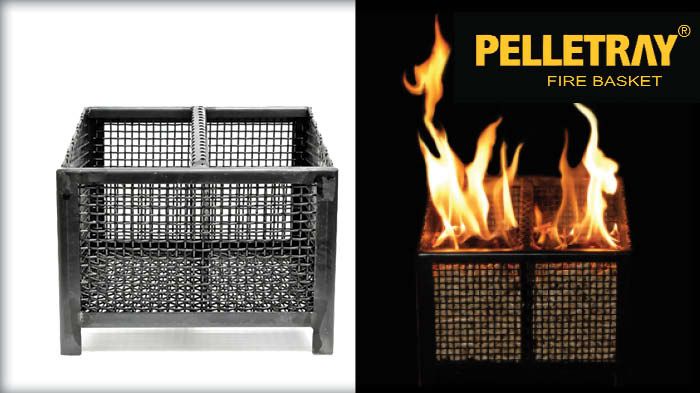 Το Pelletray® είναι ο ευκολότερος τρόπος για να χρησιμοποιήσετε πέλλετ με ασφάλεια, 
σε όλα σχεδόν τα τζάκια