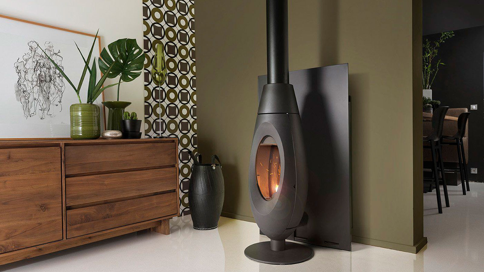 Ζεστασιά, οικονομία, υψηλή αισθητική με αερόθερμη σόμπα πέλλετ