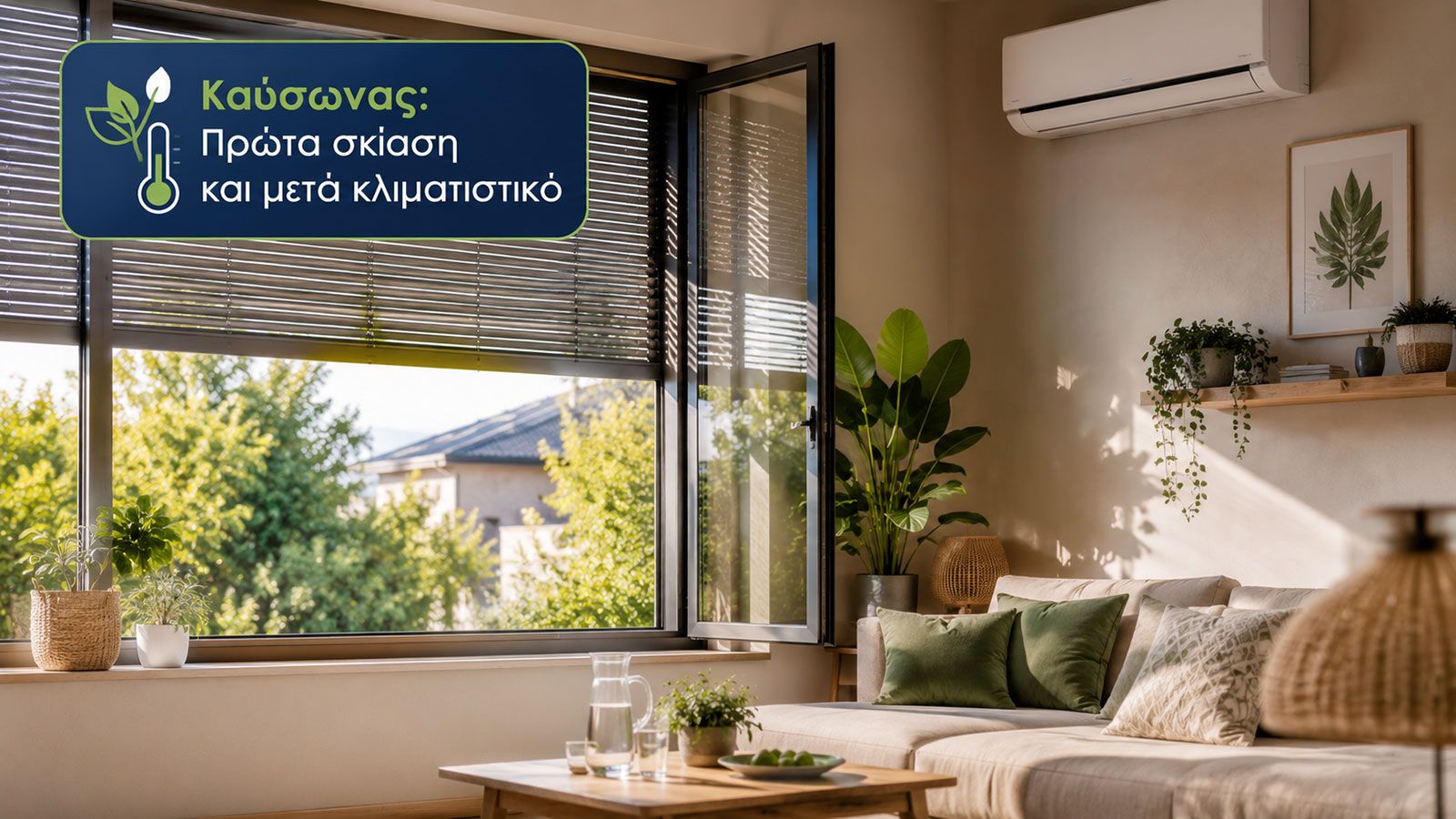 Καύσωνας: Η σωστή σειρά για να δροσίσεις οικονομικά το σπίτι