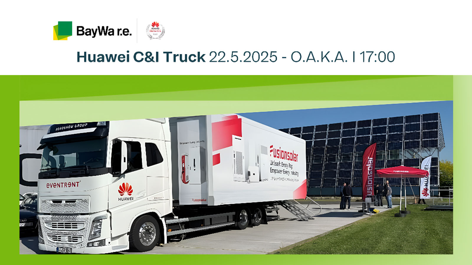BayWa r.e. Solar Trade: Πρώτη παρουσίαση του Huawei C&I Truck στην Ελλάδα