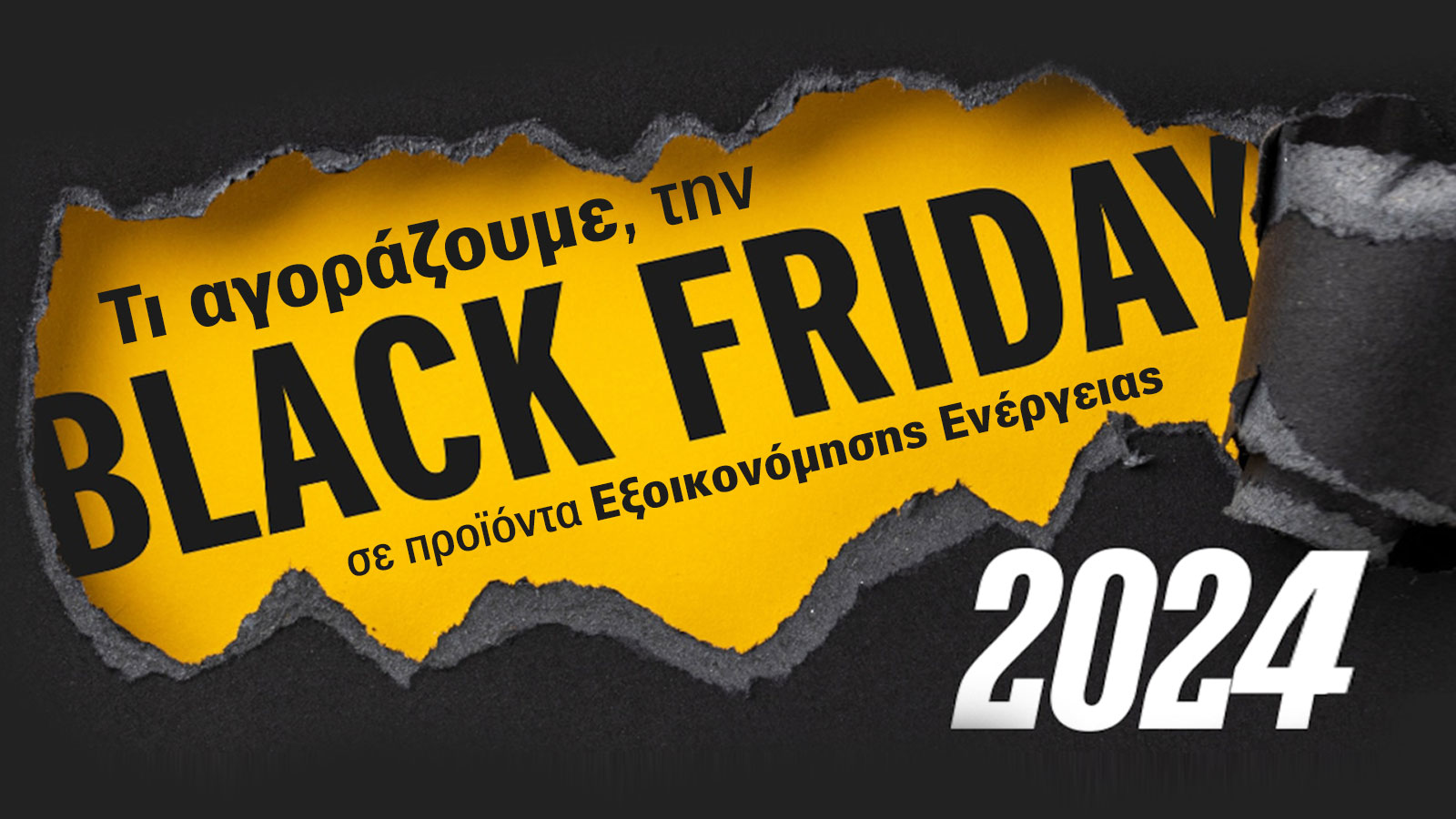 Black Friday 2024: Τι αγοράζουν οι Έλληνες για εξοικονόμηση ενέργειας;