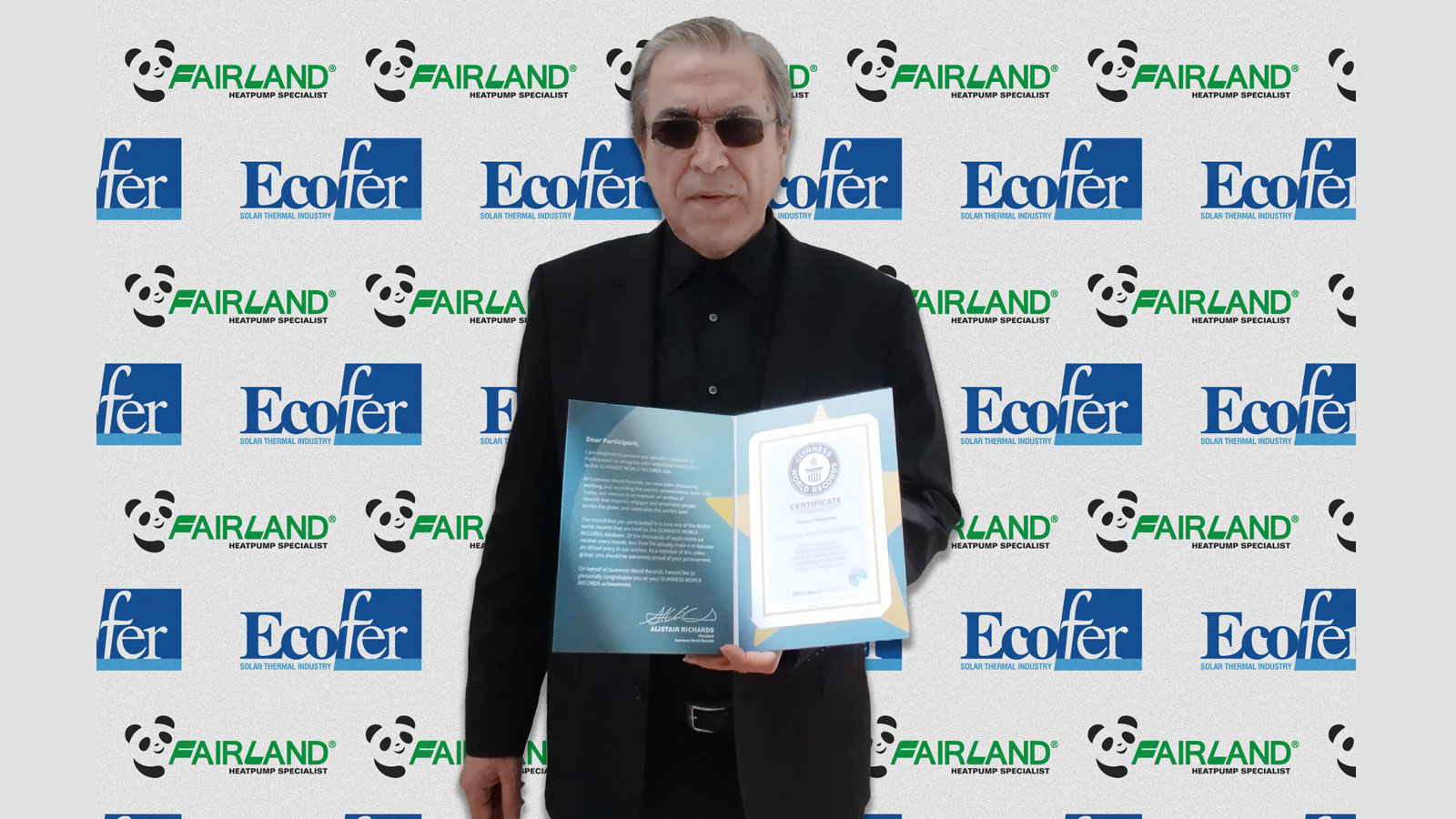 ECOFER: Βραβείο Guinness για την αντλία θερμότητας πισίνας FAIRLAND Inverter!