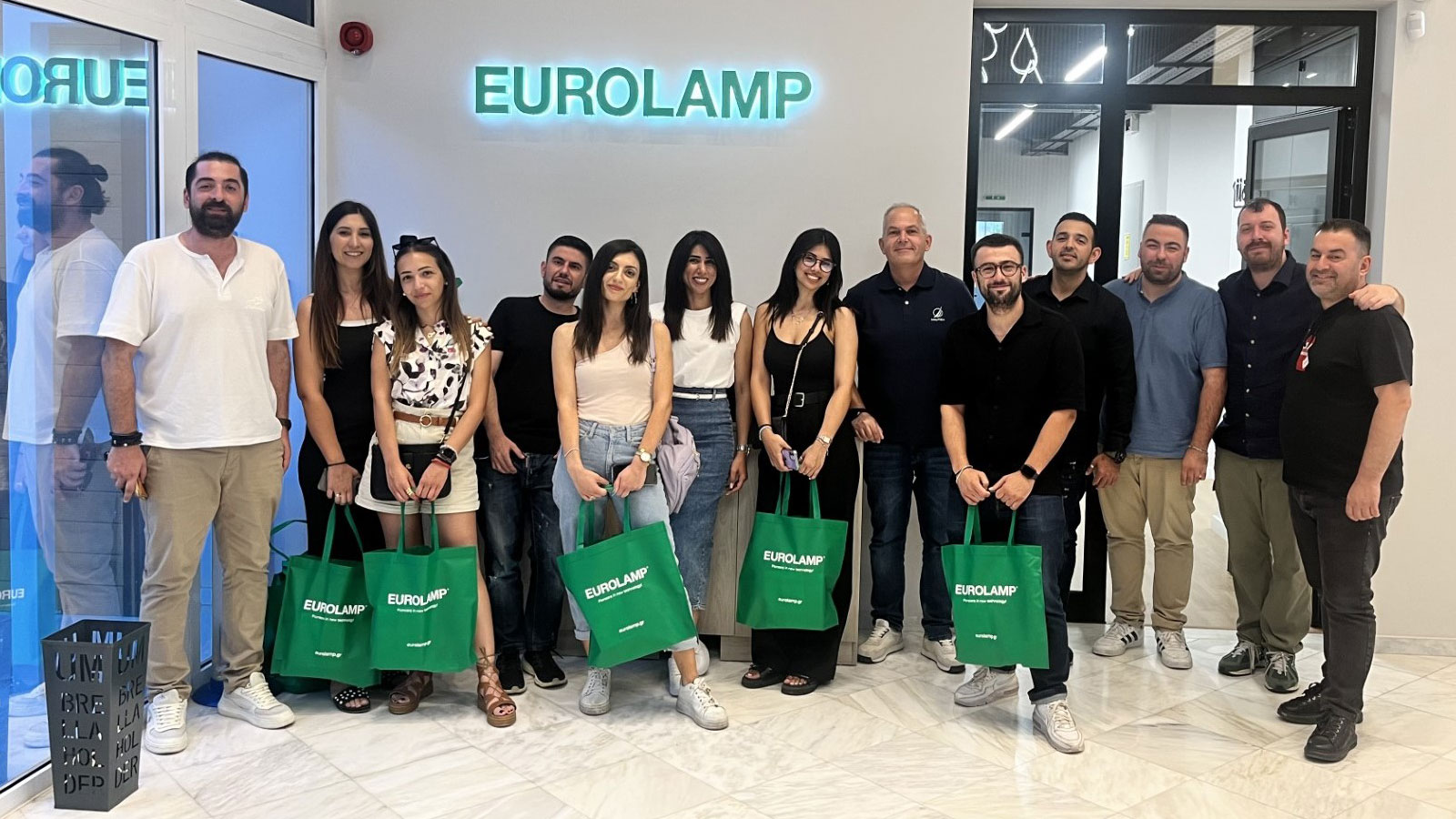 Επίσκεψη συνεργατών από την ΤΕΧΝΟΜΑΤ στις εγκαταστάσεις της EUROLAMP