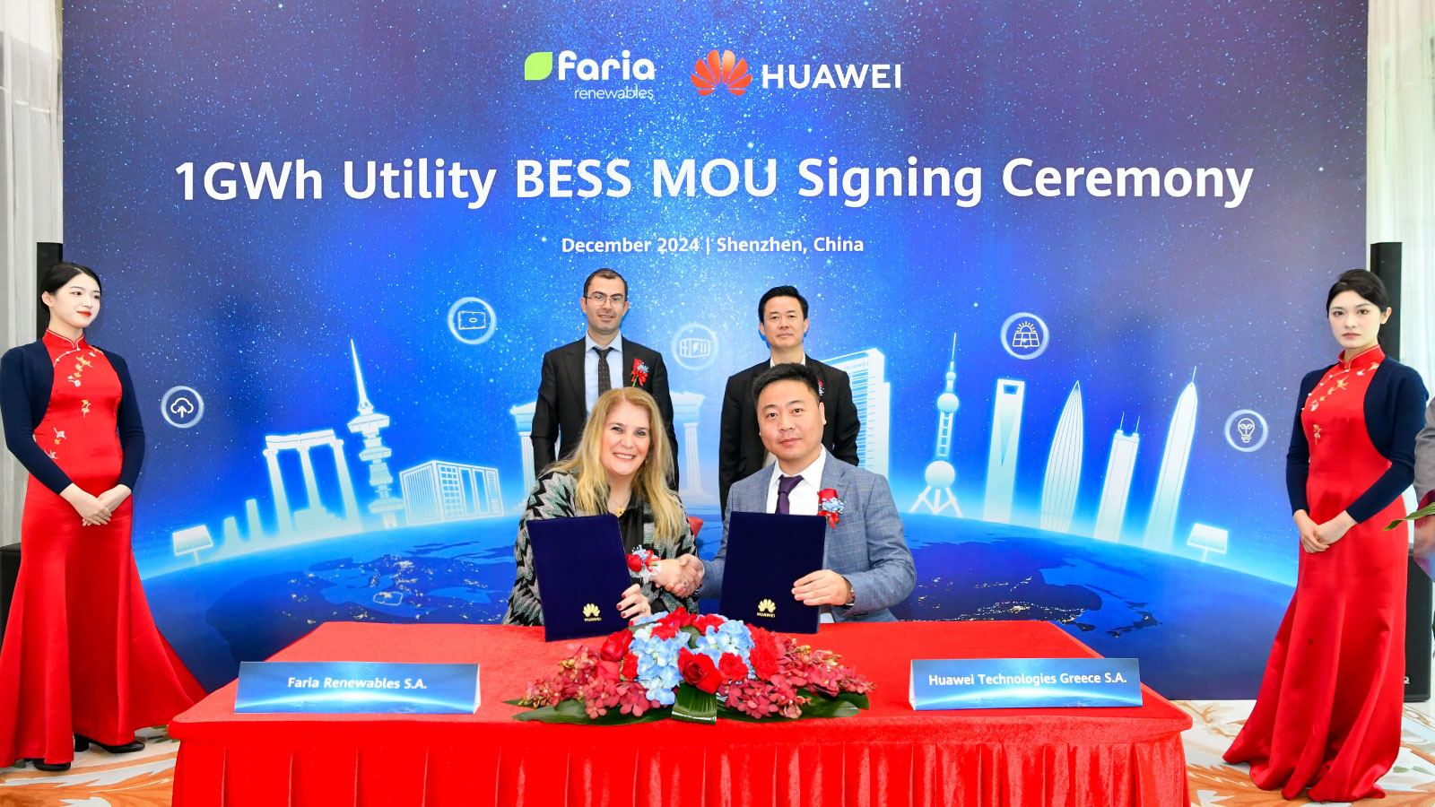 FARIA Renewables και HUAWEI ενώνουν τις δυνάμεις τους για την ενίσχυση της καινοτομίας στην αποθήκευση ενέργειας