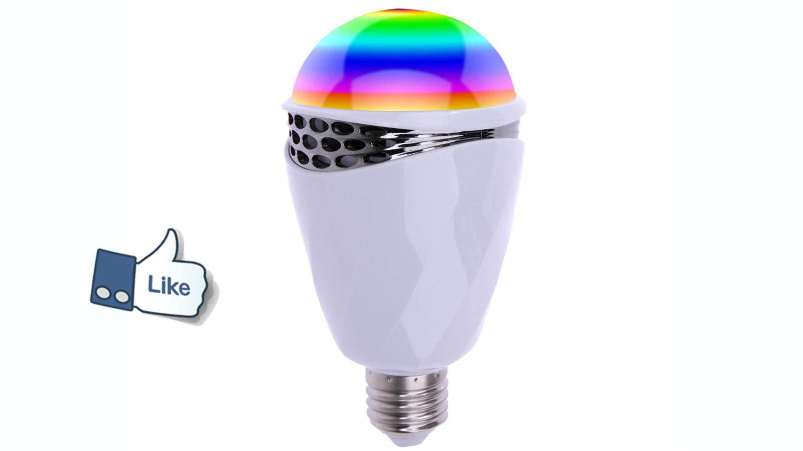 LED με ηχείο; Ναι, και φωτίζει και... παίζει τη μουσική σου.