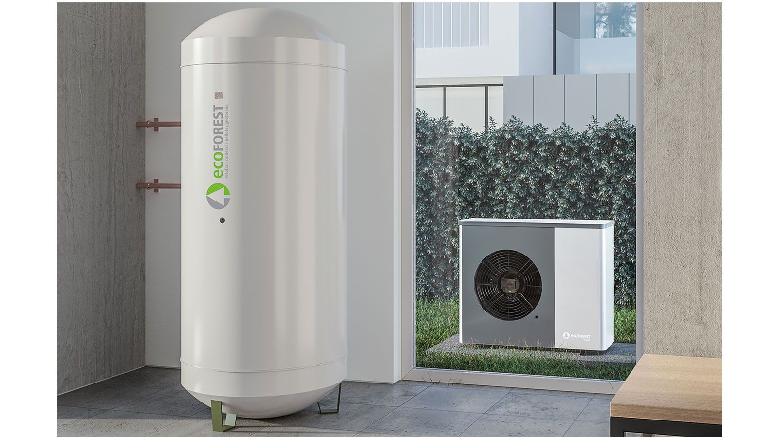 Ecoforest ecoAIR+ PRO: Δωρεάν ζεστό νερό το καλοκαίρι, ενώ συνεχίζει να δροσίζει το σπίτι