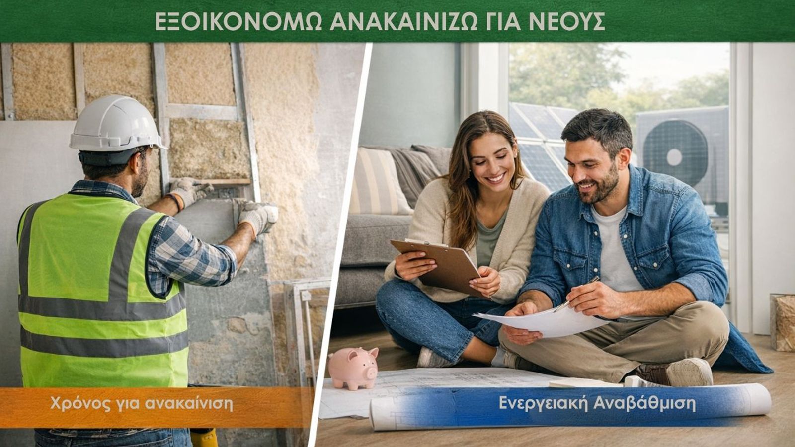 Παράταση έως 30 Απριλίου στο Εξοικονομώ - Ανακαινίζω για Νέους