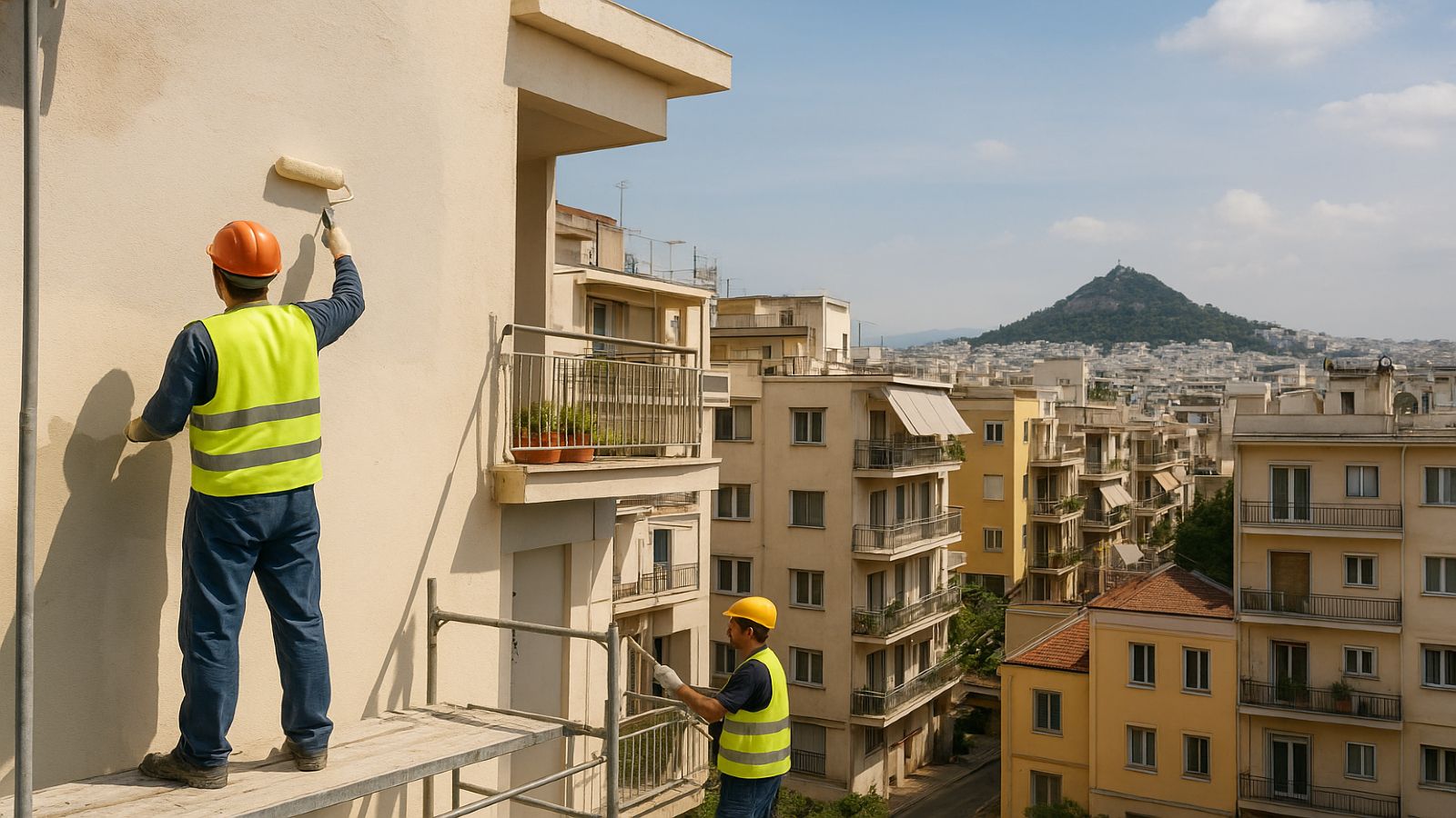 Ανακαίνιση παλιάς πολυκατοικίας στην Αθήνα με το  πρόγραμμα ενεργοποίησης κενών ακινήτων για προσιτά ενοίκια