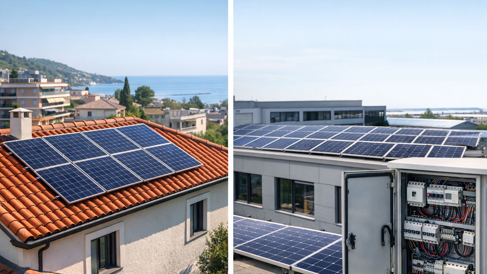 Οικιακό φωτοβολταϊκό σύστημα σε στέγη κατοικίας για αυτοπαραγωγή με net-billing