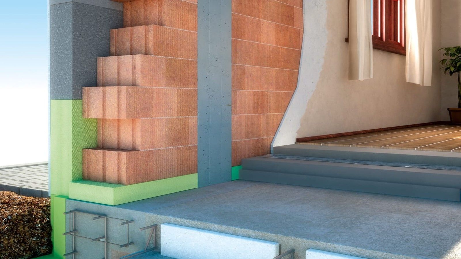 Θερμομόνωση κατοικίας με ενεργειακά κουφώματα και κεραμίδια που μειώνουν τη θερμική απώλεια.