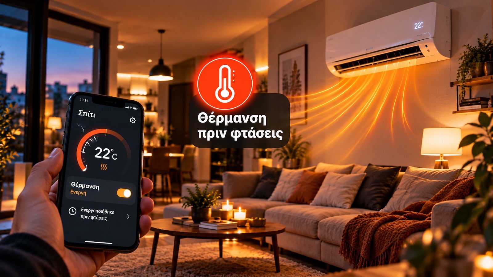 Σπίτι 25ετίας που ξέρει ότι επιστρέφεις και ετοιμάζει θέρμανση, φώτα και ζεστό νερό; Κι όμως, γίνεται χωρίς ολική ανακαίνιση!