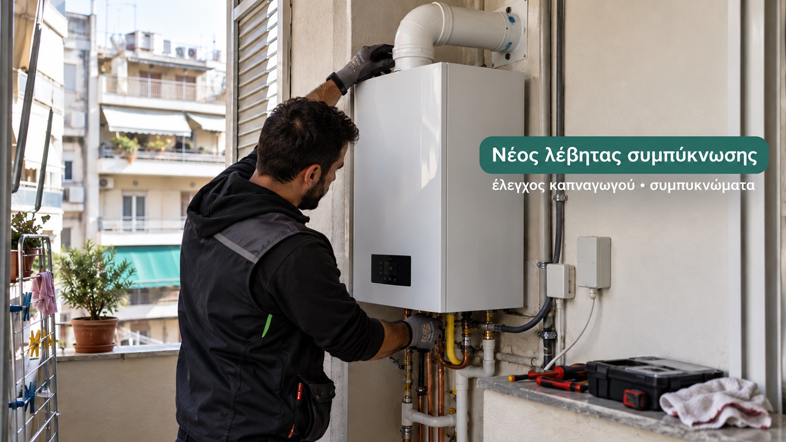 Η αλλαγή λέβητα δεν είναι απλή αντικατάσταση συσκευής. Ο τεχνικός πρέπει να ελέγξει τον καπναγωγό, τις σωληνώσεις και την αποχέτευση των συμπυκνωμάτων πριν ολοκληρώσει την εγκατάσταση. Η αλλαγή λέβητα δεν είναι απλή αντικατάσταση συσκευής. Ο τεχνικός πρέπει να ελέγξει τον καπναγωγό, τις σωληνώσεις και την αποχέτευση των συμπυκνωμάτων πριν ολοκληρώσει την εγκατάσταση.