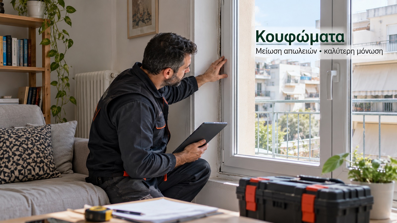 Τα παλιά κουφώματα μπορεί να προκαλούν σημαντικές θερμικές απώλειες. Αν σχεδιάζεις και θερμοπρόσοψη, οι δύο παρεμβάσεις πρέπει να συντονιστούν σωστά, ώστε να αποφύγεις διπλά μερεμέτια και πρόσθετα έξοδα. Τα παλιά κουφώματα μπορεί να προκαλούν σημαντικές θερμικές απώλειες. Αν σχεδιάζεις και θερμοπρόσοψη, οι δύο παρεμβάσεις πρέπει να συντονιστούν σωστά, ώστε να αποφύγεις διπλά μερεμέτια και πρόσθετα έξοδα.