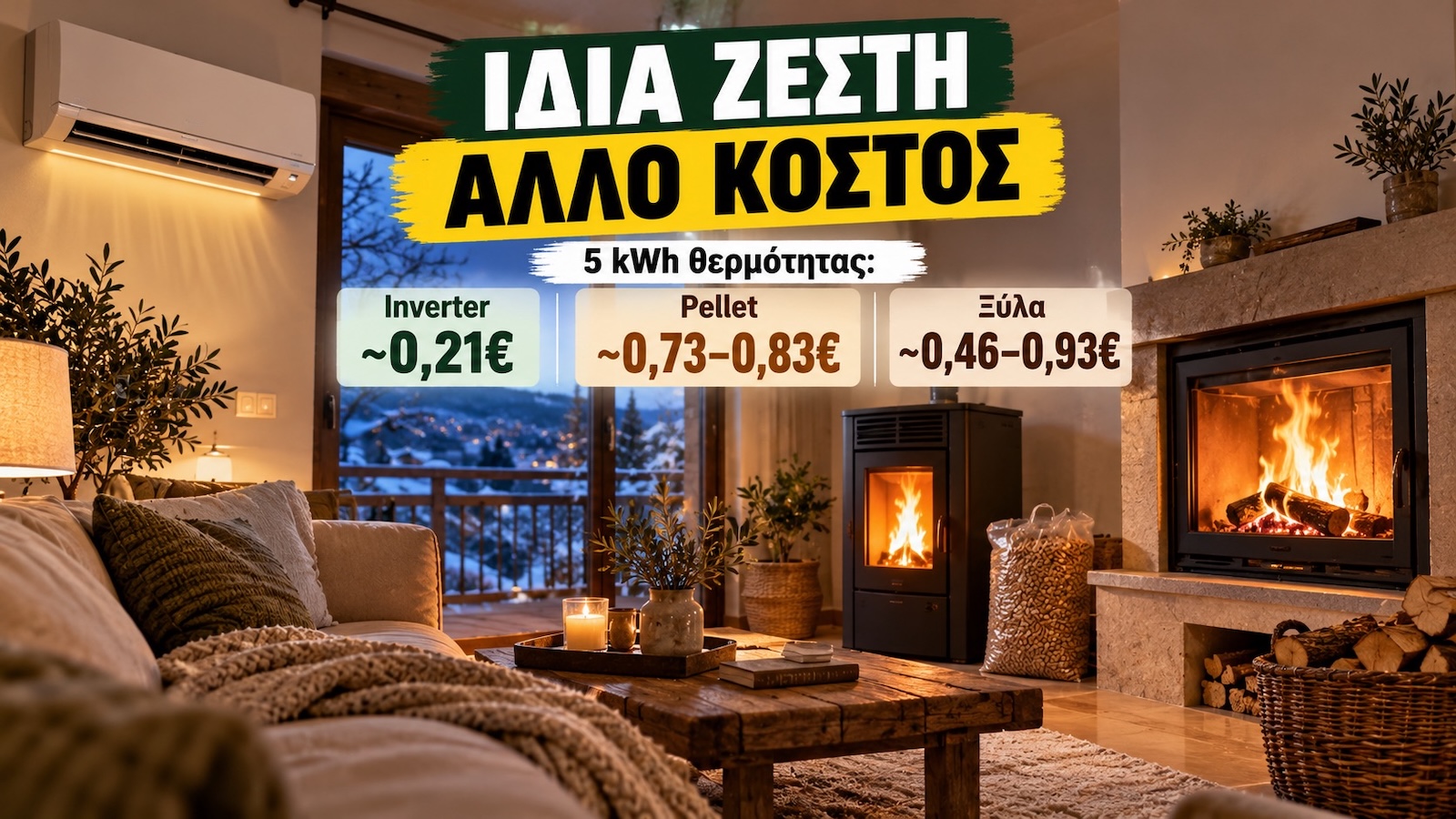  Ίδια ζέστη, τελείως διαφορετικό κόστος: το «πόσο καίει την ώρα» δεν λέει όλη την αλήθεια.