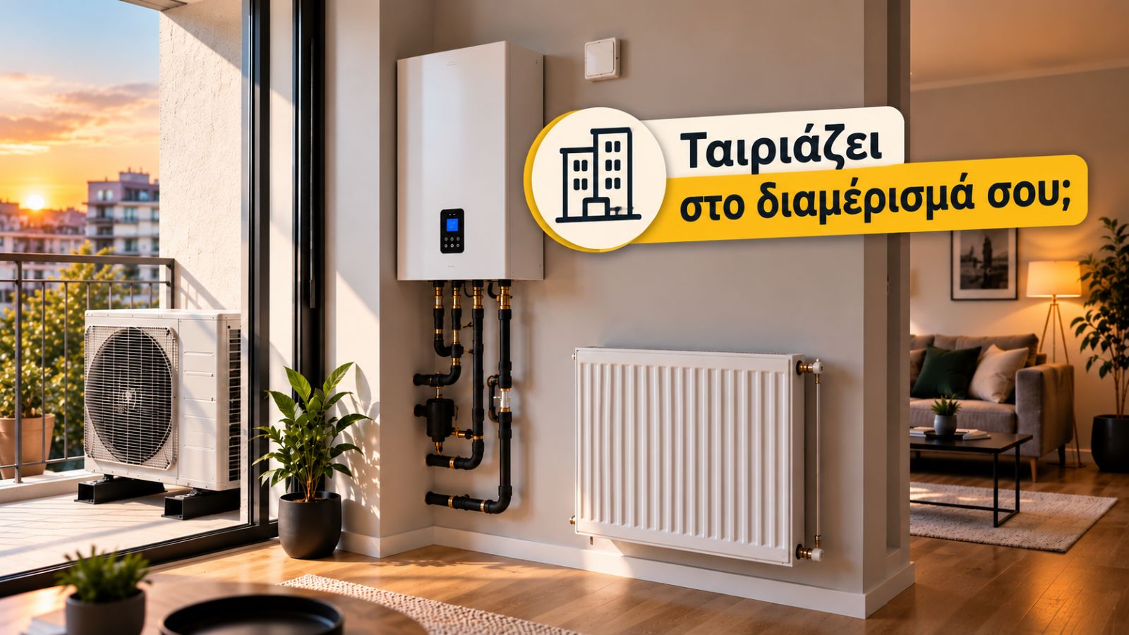 Αντλία θερμότητας σε διαμέρισμα: Πότε γίνεται και πότε όχι 