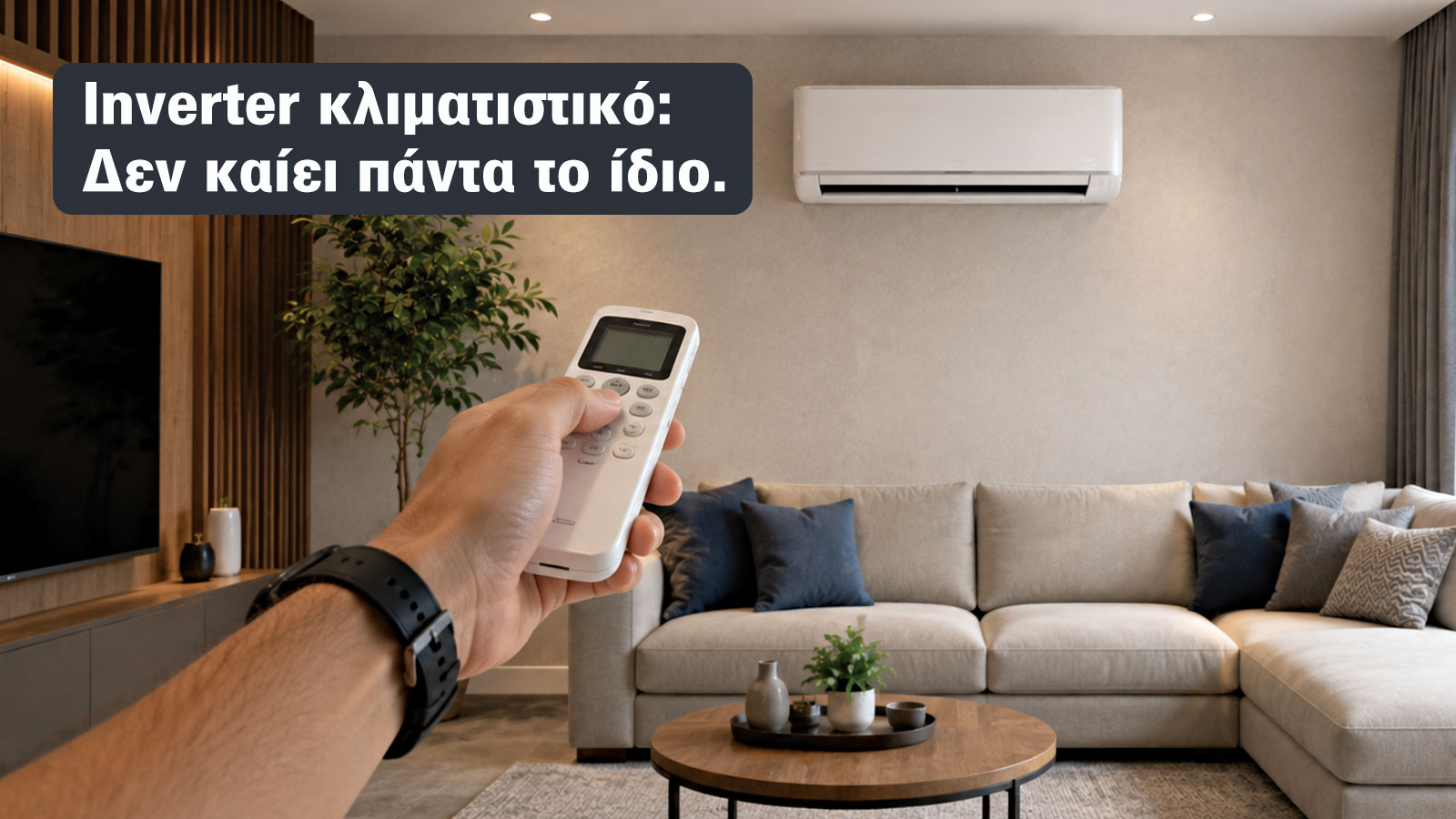 Η κατανάλωση ενός inverter εξαρτάται από χώρο, ρύθμιση και ώρες λειτουργίας.