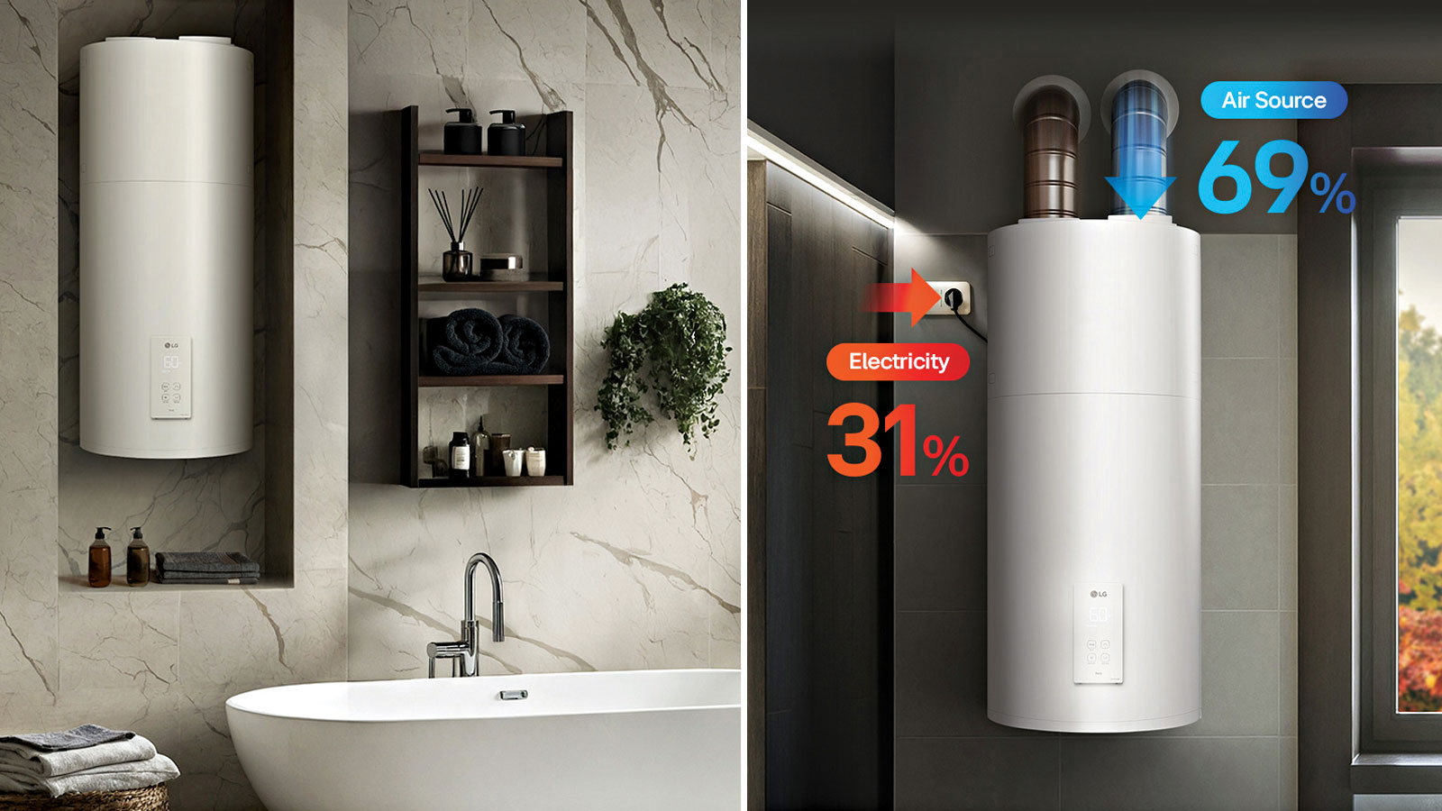 LG THERMA V Monobloc S R290-Ιδανική λύση για παραγωγή Ζεστού Νερού Χρήσης σε Ξενοδοχεία 