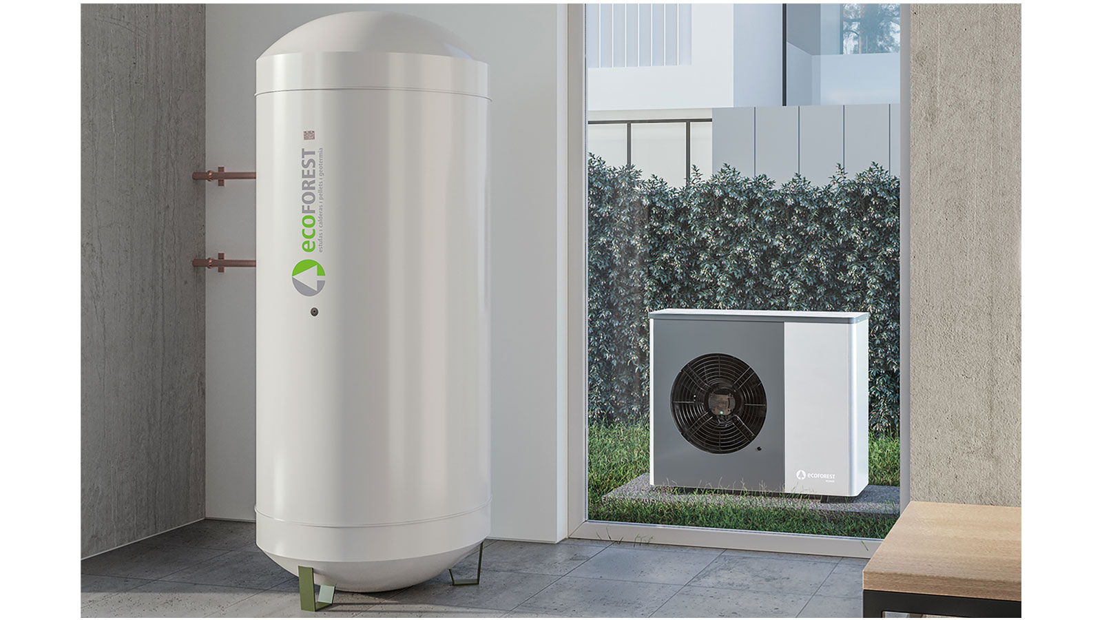 Ecoforest ecoAIR+ PRO: Δωρεάν ζεστό νερό το καλοκαίρι, ενώ συνεχίζει να δροσίζει το σπίτι 