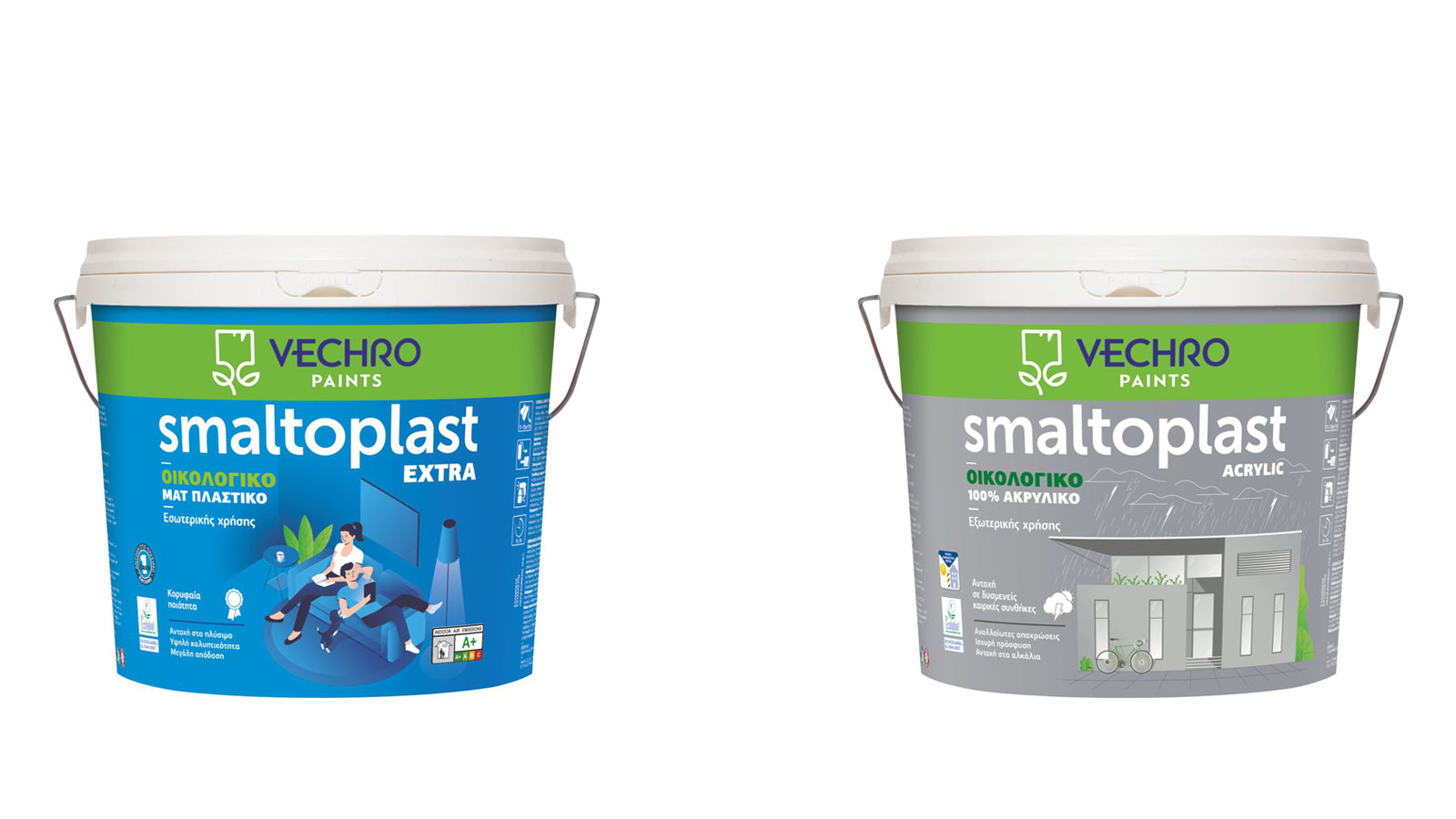 SMALTOPLAST VECHRO: Χρώμα με αντοχή μέσα και έξω SMALTOPLAST VECHRO: Χρώμα με αντοχή μέσα και έξω