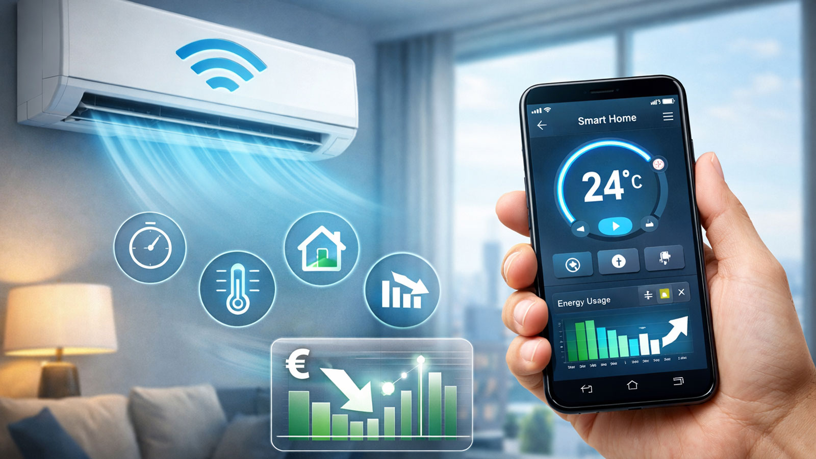 Ξέχνα το τηλεκοντρόλ: Wi-Fi κλιματιστικό που ελέγχεται από το κινητό σου 