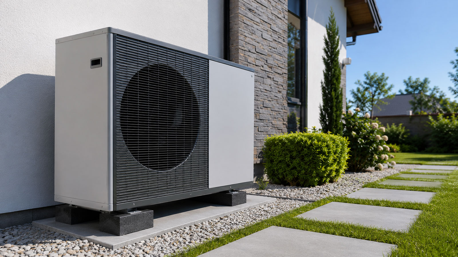 Αντλία θερμότητας σε κατοικία για αποδοτικότερη θέρμανση.