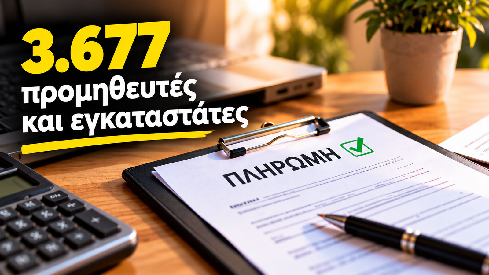 Συνολικά 3.677 προμηθευτές και εγκαταστάτες έλαβαν πληρωμές μέσω του προγράμματος «Αλλάζω Σύστημα Θέρμανσης και Θερμοσίφωνα». Τα χρήματα καταβλήθηκαν στις επιχειρήσεις για εξαργυρωμένα voucher και όχι