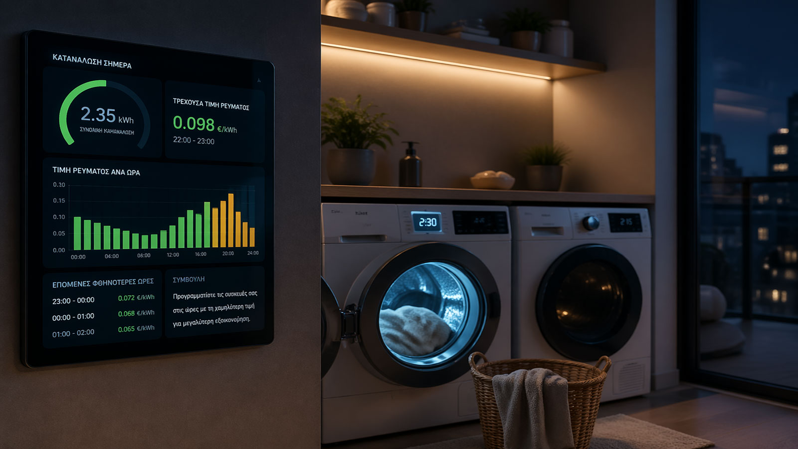 Η ώρα λειτουργίας των συσκευών μπορεί να παίξει μεγαλύτερο ρόλο στον λογαριασμό όταν το τιμολόγιο ρεύματος αλλάζει μέσα στη μέρα.