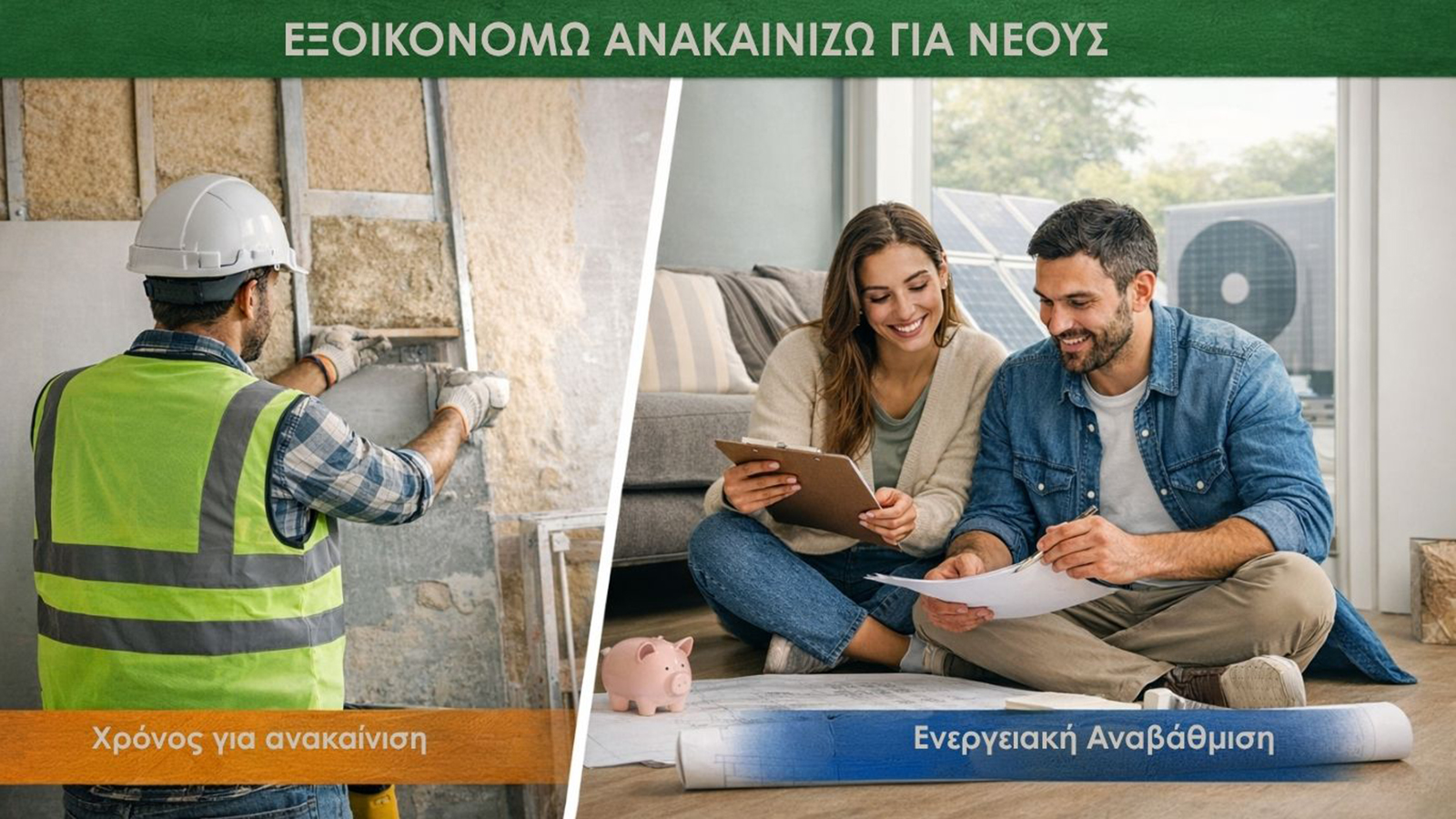 Παράταση έως 30 Απριλίου στο Εξοικονομώ - Ανακαινίζω για Νέους 