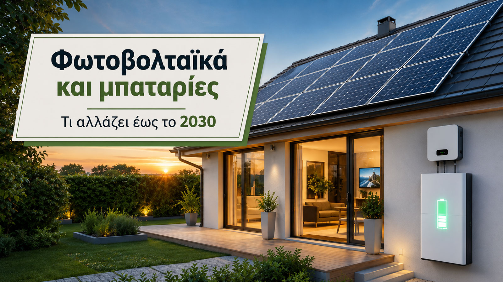 Φωτοβολταϊκά και μπαταρίες: Τι έρχεται έως το 2030 Φωτοβολταϊκά και μπαταρίες: Τι έρχεται έως το 2030