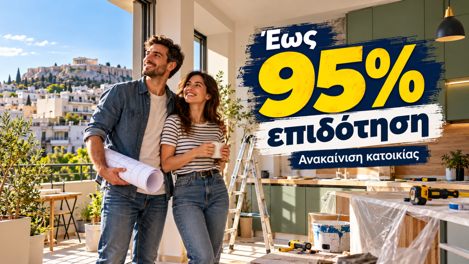 Ανακαίνιση σπιτιού με επιδότηση έως 95%: Ποιοι τη δικαιούνται; Ανακαίνιση σπιτιού με επιδότηση έως 95%: Ποιοι τη δικαιούνται;