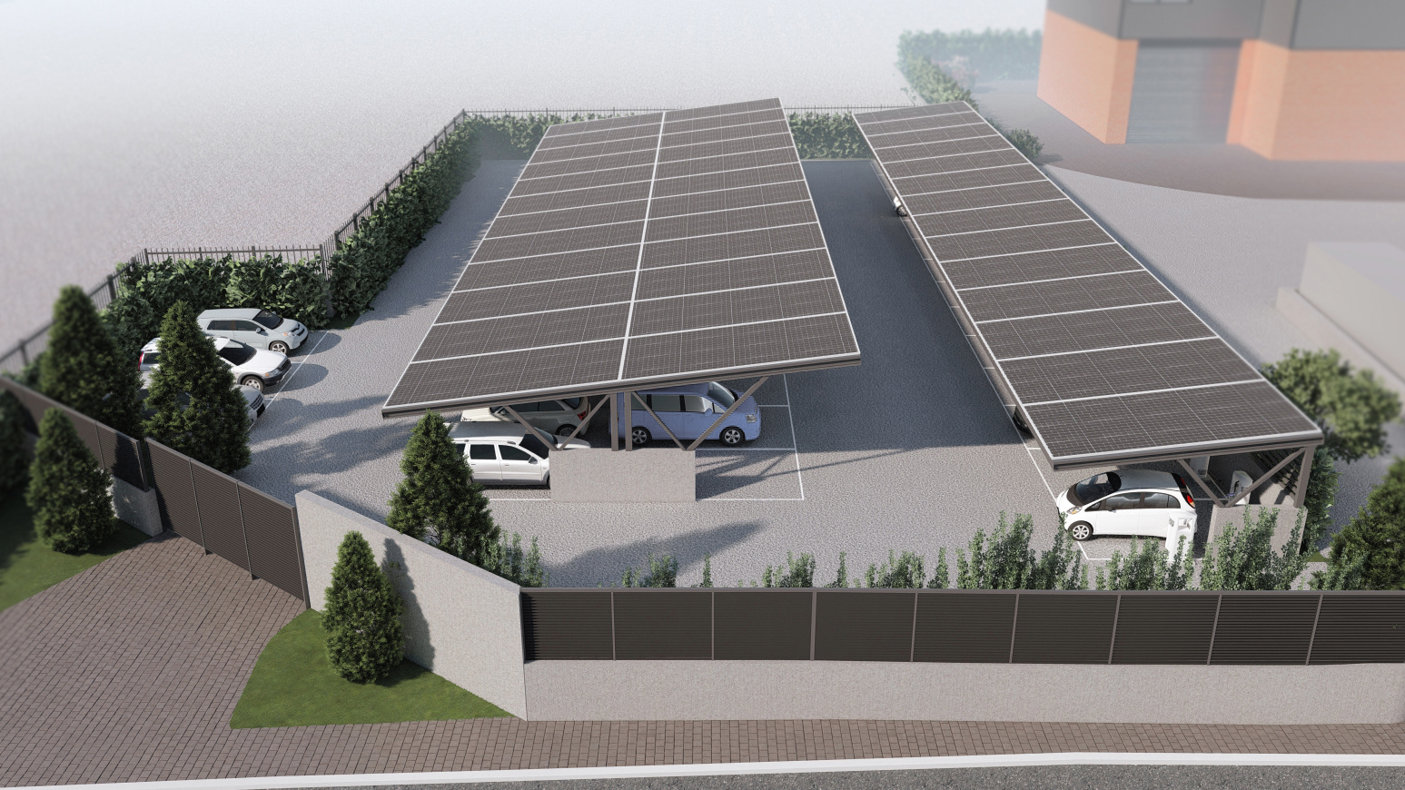 Τα ηλιακά καλύμματα στάθμευσης θα μειώσουν την άμεση έκθεση των οχημάτων στο φως του ήλιου προστατεύοντας τόσο τα οχήματα όσο και το περιβάλλον
