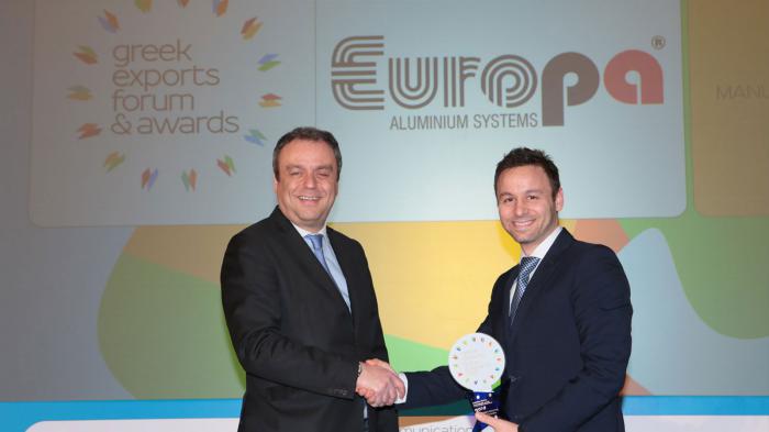 Οι συνεχείς βραβεύσεις στα βραβεία Export Awards αποτελούν την απόδειξη της επιτυχούς πορείας της εταιρείας Europa στον κλάδο των εξαγωγών.