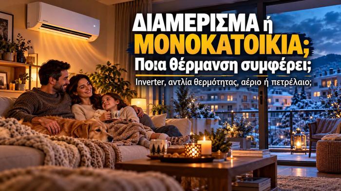 Έχεις διαμέρισμα 80 τ.μ. ή μονοκατοικία 150 τ.μ.; Ποια θέρμανση σε συμ Έχεις διαμέρισμα 80 τ.μ. ή μονοκατοικία 150 τ.μ.; Ποια θέρμανση σε συμφέρει;
