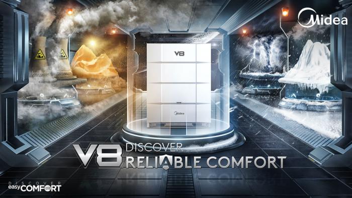 Η νέα σειρά VRF V8 από τη Midea MBT διεκδικεί τον τίτλο ενός υπερσύγχρονου συστήματος κεντρικού κλιματισμού.