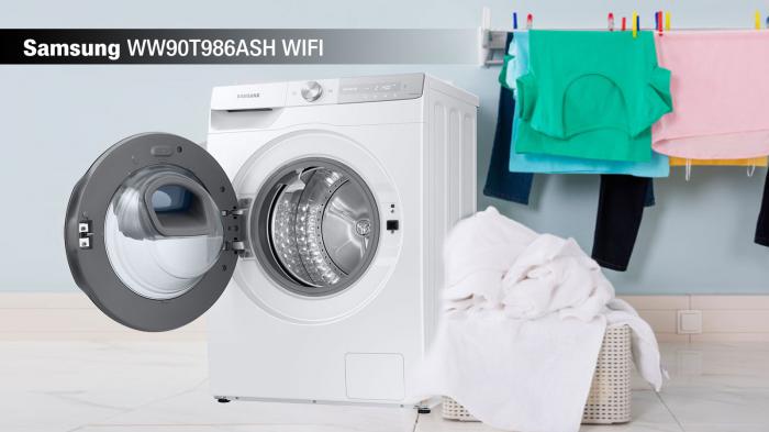 Το έξυπνο πλυντήριο ρούχων Samsung WW90T986ASH.