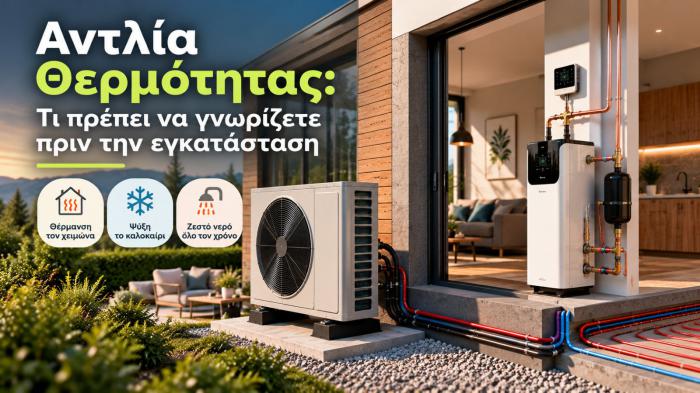Αντλία Θερμότητας: Τι Πρέπει να Γνωρίζετε Πριν την Εγκατάσταση στο Σπί Αντλία Θερμότητας: Τι Πρέπει να Γνωρίζετε Πριν την Εγκατάσταση στο Σπίτι
