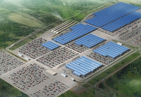 H Renault σκοπεύει να χτίσει ηλιακή οροφή μεγέθους 63 ποδοσφαιρικών γηπέδων!