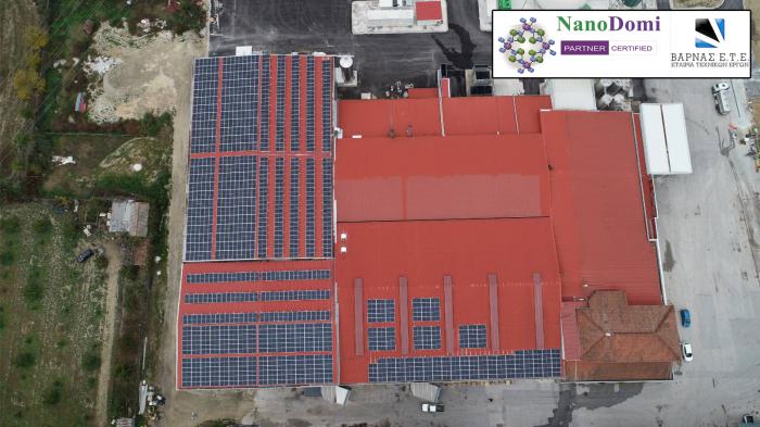 ΜΠΙΖΙΟΣ ΑΕ: 425kWp από την Βαρνάς Ε.Τ.Ε. με Amerisolar–KOSTAL - Alumil