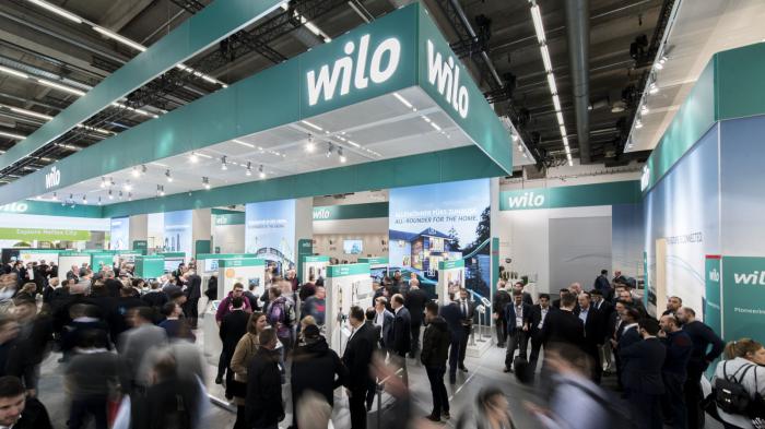 Η Wilo εκθέτει βιώσιμα και έξυπνα δικτυωμένα προϊόντα, συστήματα και λύσεις στην έκθεση ISH στη Φρανκφούρτη (φωτογραφία αρχείου). Πηγή: WILO SE.