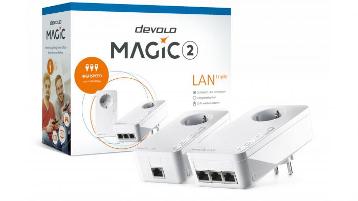 devolo Magic 2 LAN triple: Ο ταχύτερος προσαρμογέας με τρεις θύρες LAN