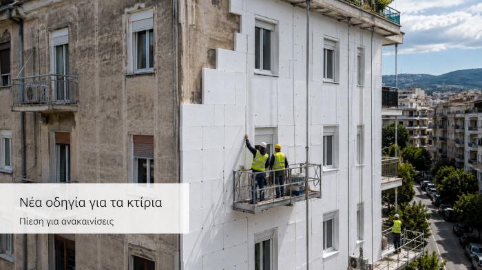Τα παλιά κτίρια θα πιέζονται περισσότερο για ενεργειακή αναβάθμιση. Τα παλιά κτίρια θα πιέζονται περισσότερο για ενεργειακή αναβάθμιση.