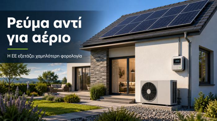 Ρεύμα αντί για αέριο: Η ΕΕ ετοιμάζει αλλαγές στους φόρους Ρεύμα αντί για αέριο: Η ΕΕ ετοιμάζει αλλαγές στους φόρους